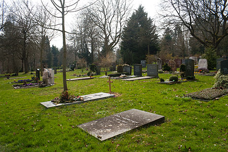 Ulm Neuer Friedhof Grabstätte Peter Wackernagel 2010 03 30