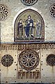 Spoleto: Dom Santa Maria Assunta, Fassadenmosaik 13. Jh. (thronender Christus zwischen Maria und Johannes