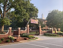 Main entrance to the campus of the University of Montevallo University of Montevallo Campus Gate.jpg