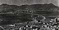 1950年代維多利亞港倡議起跨海大橋時嘅模擬圖片