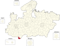Vidhan Sabha constituencies of Madhya Pradesh (180-Burhanpur).png