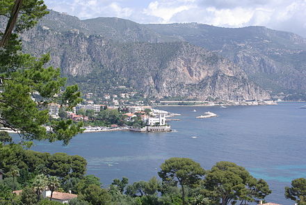 View of Villa Kerylos, Beaulieu-sur-Mer, about 9 km east of Nice