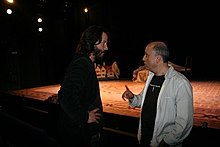 Vladimir Bouchler and Keanu Reeves on the rehearsal of "The Cherry Orchard" by Anton Chekhov in Scotland (2009) Vladimir Bouchler and Keanu Reeves on the rehearsal of "The Cherry Orchard" by Anton Chekhov in Scotland (2009).jpg