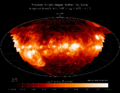 Image 64The distribution of ionized hydrogen (known by astronomers as H II from old spectroscopic terminology) in the parts of the Galactic interstellar medium visible from the Earth's northern hemisphere as observed with the Wisconsin Hα Mapper (Haffner et al. 2003) harv error: no target: CITEREFHaffnerReynoldsTufteMadsen2003 (help). (from Interstellar medium)