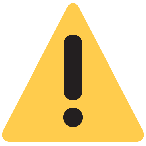 File:Warning Emoji.svg