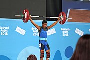 Deutsch: Gewichtheben bei den Olympischen Jugendspielen 2018; Tag 2, 10. Oktober 2018; Jungen 62 kg English: Weightlifting at the 2018 Summer Youth Olympics at 8 October 2018 – Boys' 62 kg