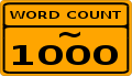 Word Count 1000.svg