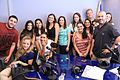 Yishai Fleisher with Hebrew University students at the Voice of Israel studios.jpg