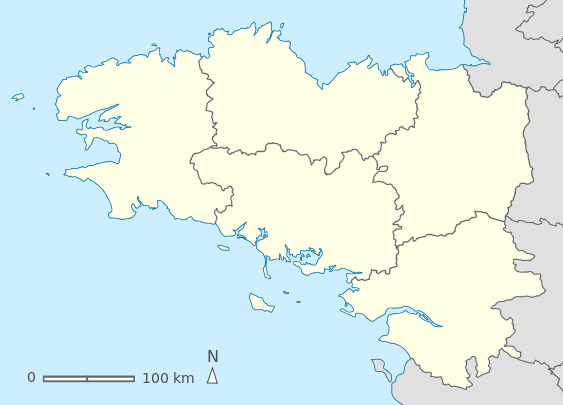 Delwedd:Map of Brittany with 5 regions Llydaw Breizh.png