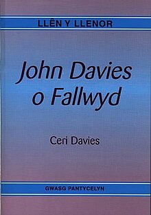 Llên y Llenor John Davies o Fallwyd (llyfr).jpg