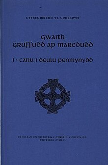 Cyfres Beirdd yr Uchelwyr Gwaith Gruffudd Ap Maredudd 1 - Canu i Deulu Penmynydd (llyfr).jpg