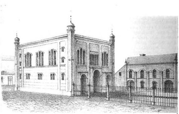 Datei:Landsberg a. d. W. Synagoge 1861.jpg