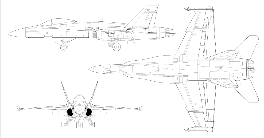 McDonnell Douglas F/A-18 Hornet F18A_3S