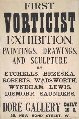 Datei:First Vorticist Exhibition Doré Gallery London June 1915.jpg