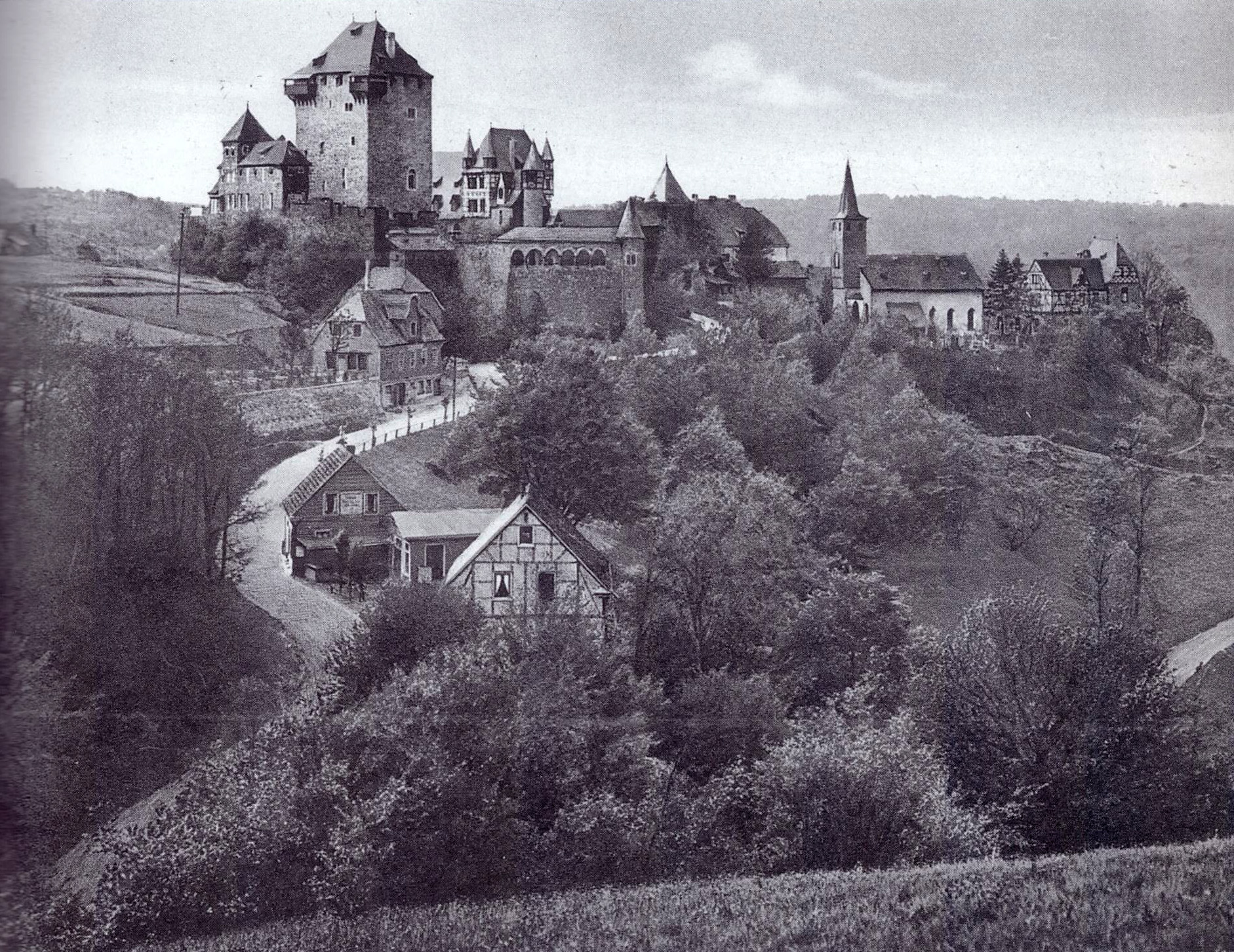 Datei Schloss Burg N Ansicht Um 1905 Jpg Wikipedia