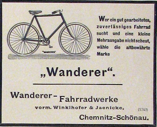 Wanderer - Werke AG  Wanderer-annonce-1898