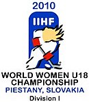 Logo of the world championship of Division I of the U18 women