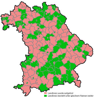 Gebietsreform In Bayern: Voraussetzungen, Durchführung, Siehe auch