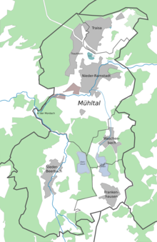 Mühltal und seine Ortsteile