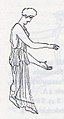 3A: Weibliche Figur im Profil, stehend nach rechts mit linkem Standbein und rechtem zurückgesetztem Fuß. Der rechte Arm ist meist höher erhoben als der linke. Zweimal gibt es diesen Typ im gegürteten Peplos, einmal als Amazone.