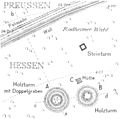 Lage der Turmstelle des Wachturm Wp 4/5 des Obergermanisch-Raetischen Limes