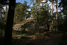 Sandsteinklippen am Isterberggipfel