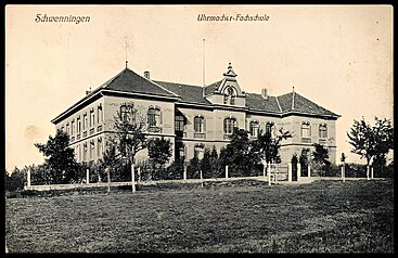 Uhrmacher Fachschule, Postkarte aus Villingen-Schwenningen