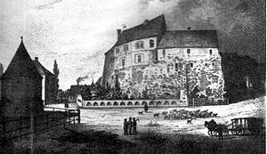 Roßlau Castle around 1840