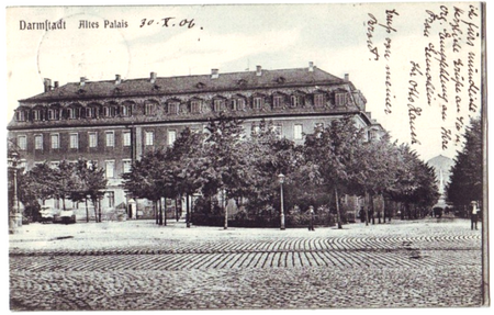 AK Darmstadt Altes Palais Blickrichtg Süden vor1906