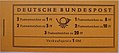 Bund Postschalter-MH von 1958 (MH 4) mit Dauerserie Heuss