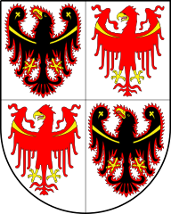 Wappen der heutigen italienischen Autonomen Region Trentino-Südtirol