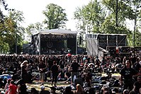 Main stage of the Woodstage Festival 2007