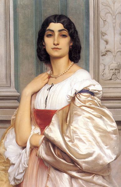 Datei:A Roman Lady La Nanna 1858-9 80x52cm (1).jpg