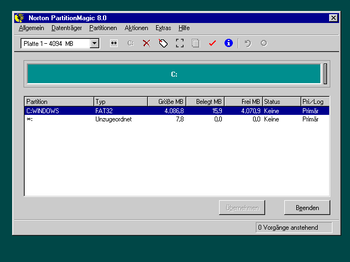 Norton Partition Magic 8.04