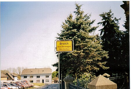 Dormagen Broich, Ortsschild