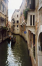 Ein typischer Kanal in Venedig