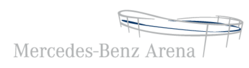 Logo van de Mercedes-Benz Arena
