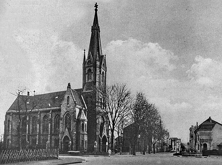 Dreieinigkeitskirche (Eschweiler) um 1900