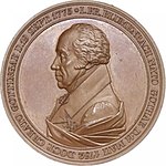 Gedenkmedaille zu Johann Friedrich Blumenbachs 50. Promotionsjubiläum (1825).