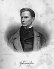 Porträt Hermann Burmeisters, entnommen der sogenannten Volksausgabe der „Geschichte der Schöpfung“ anno 1856