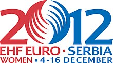 Logotipo do 10º Campeonato Europeu de Handebol Feminino