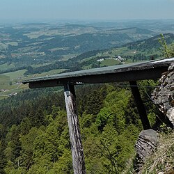 Absprungrampe der Drachenflieger der 1970er-Jahre