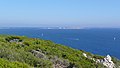 Aussicht von Capo Pertusato (Korsika). Am Horizont Sardinien.