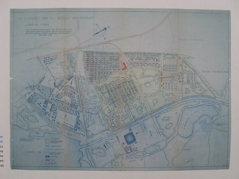 Datei:Lageplan KZ Sachsenhausen und Außenlager Klinkerwerk 1945.jpg