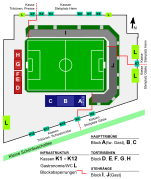 Skizze des Stadions
