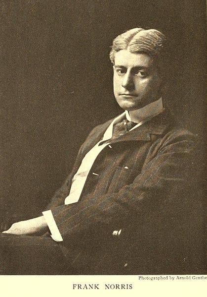 Datei:Frank Norris fotografiert von Arnold Genthe.jpg