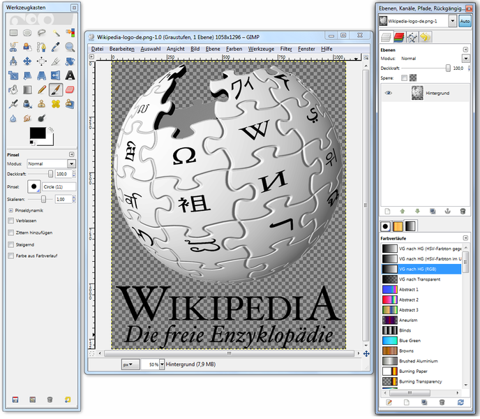 Datei:GIMP2.6.8unterWindows7.png