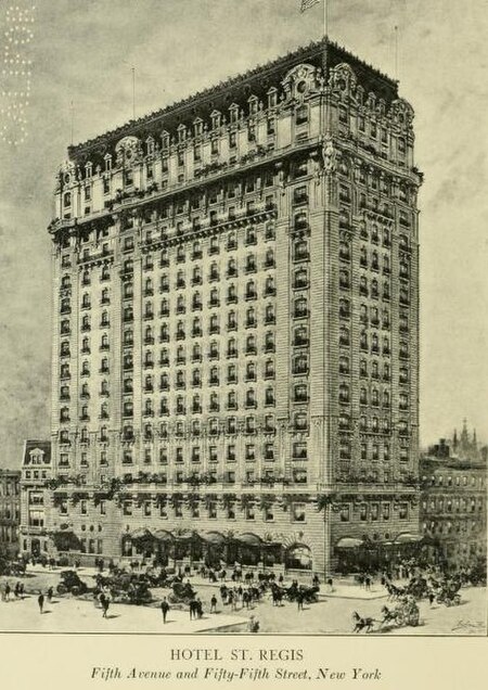 Zeichnung Hotel St Regis in New York