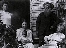Mathilde Klee, Lily Klee mit Felix Klee auf den Knien sitzend, Hans und Ida Klee-Frick, Bern 1908