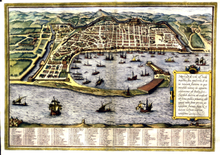 Messina in einem Stich von 1572